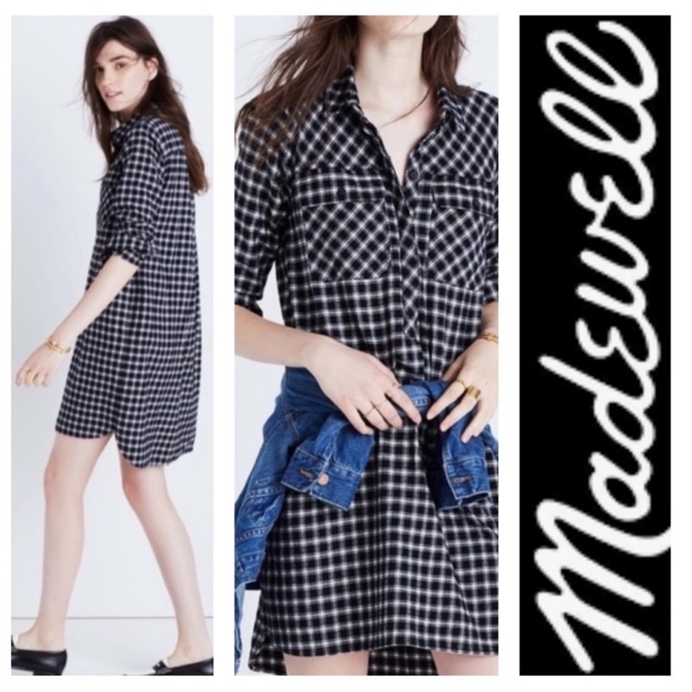 - Madewell Daywalk Shirt Dress in Hilldale Plaid